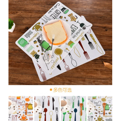 4PCS Placemats PVC Table Mat Dining Table Disc Pads